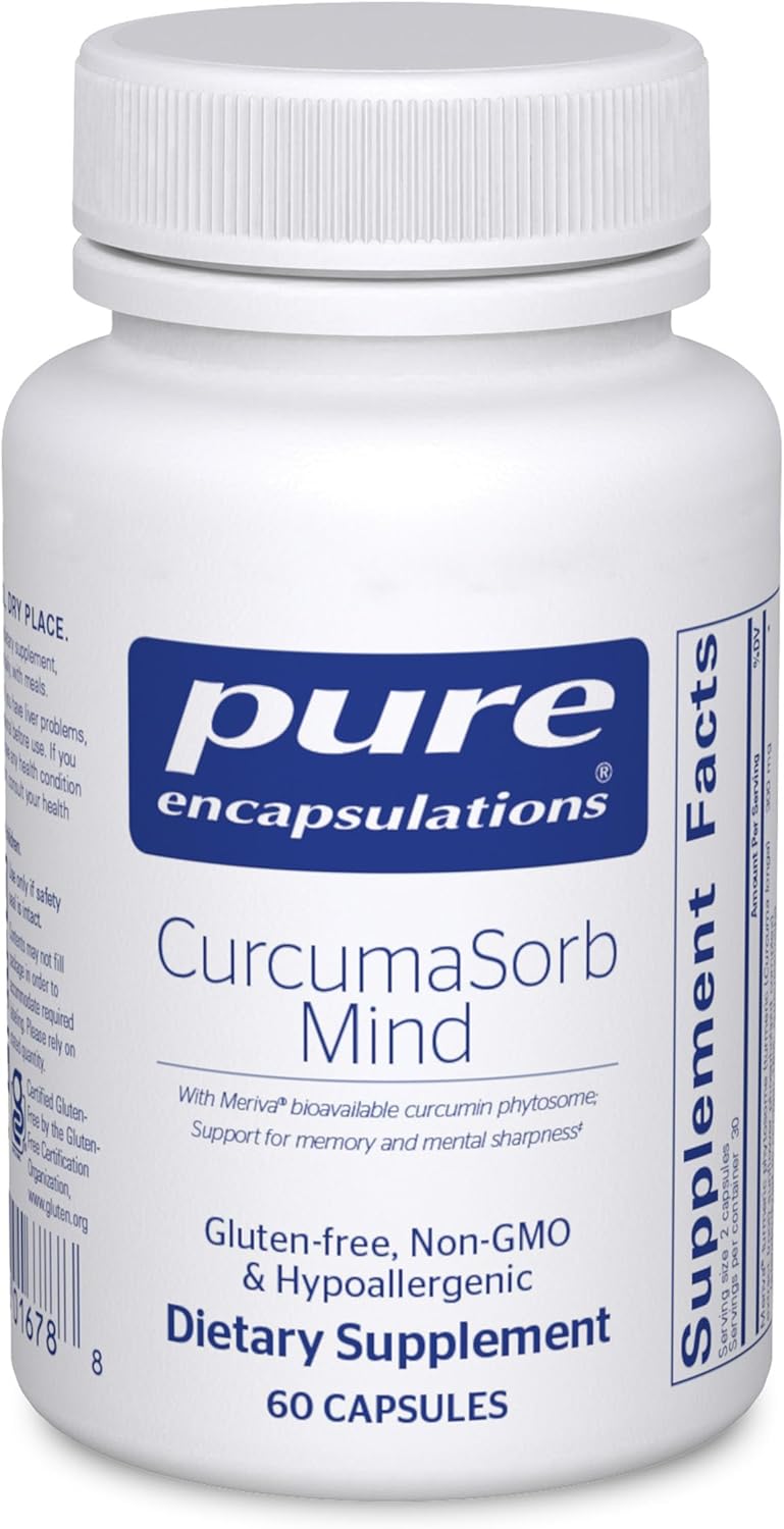 Pure Encapsulations CurcumaSorb Mind Capsules for Cognitive Support - 60 Count