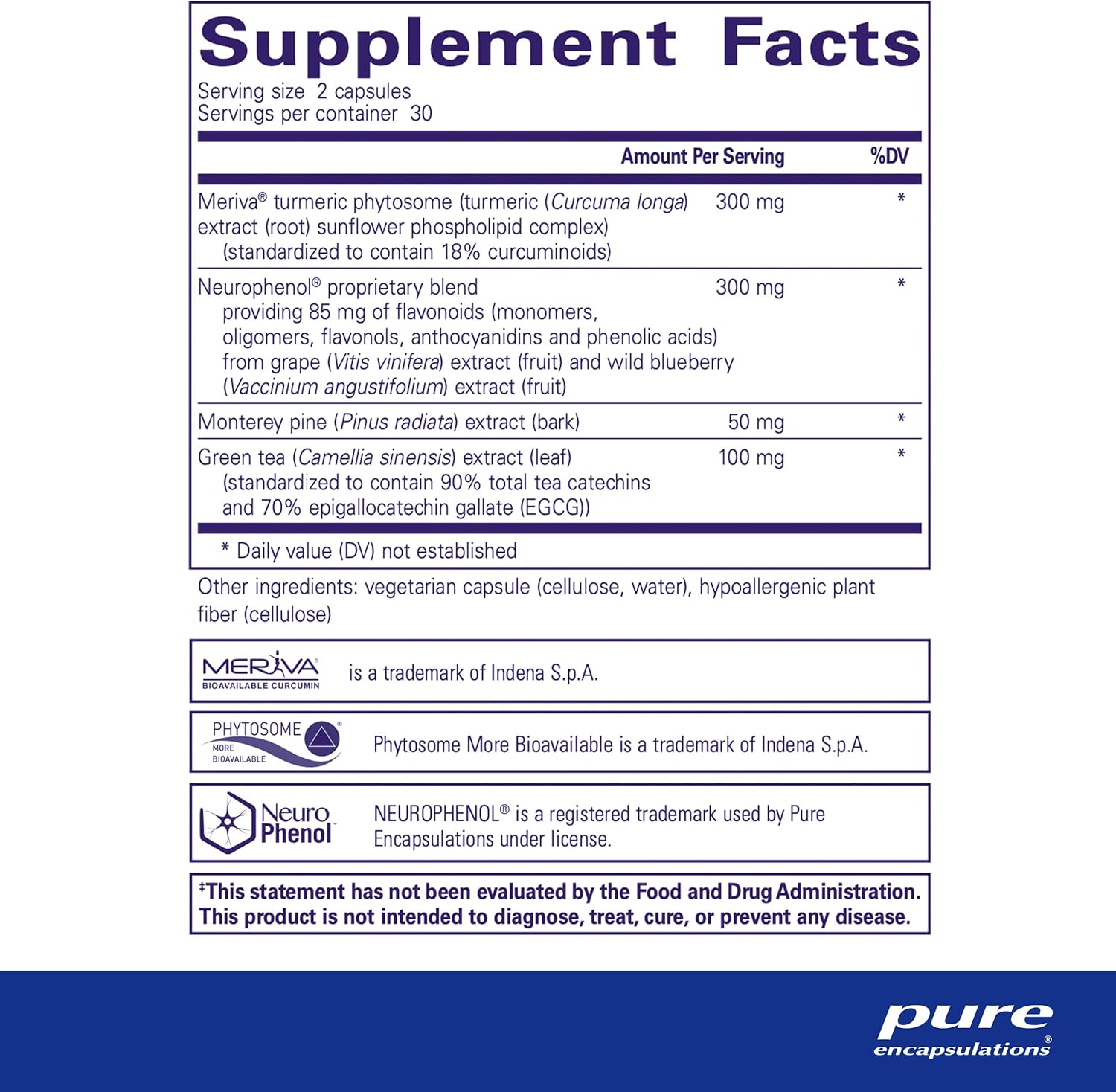 Pure Encapsulations CurcumaSorb Mind Capsules for Cognitive Support - 60 Count