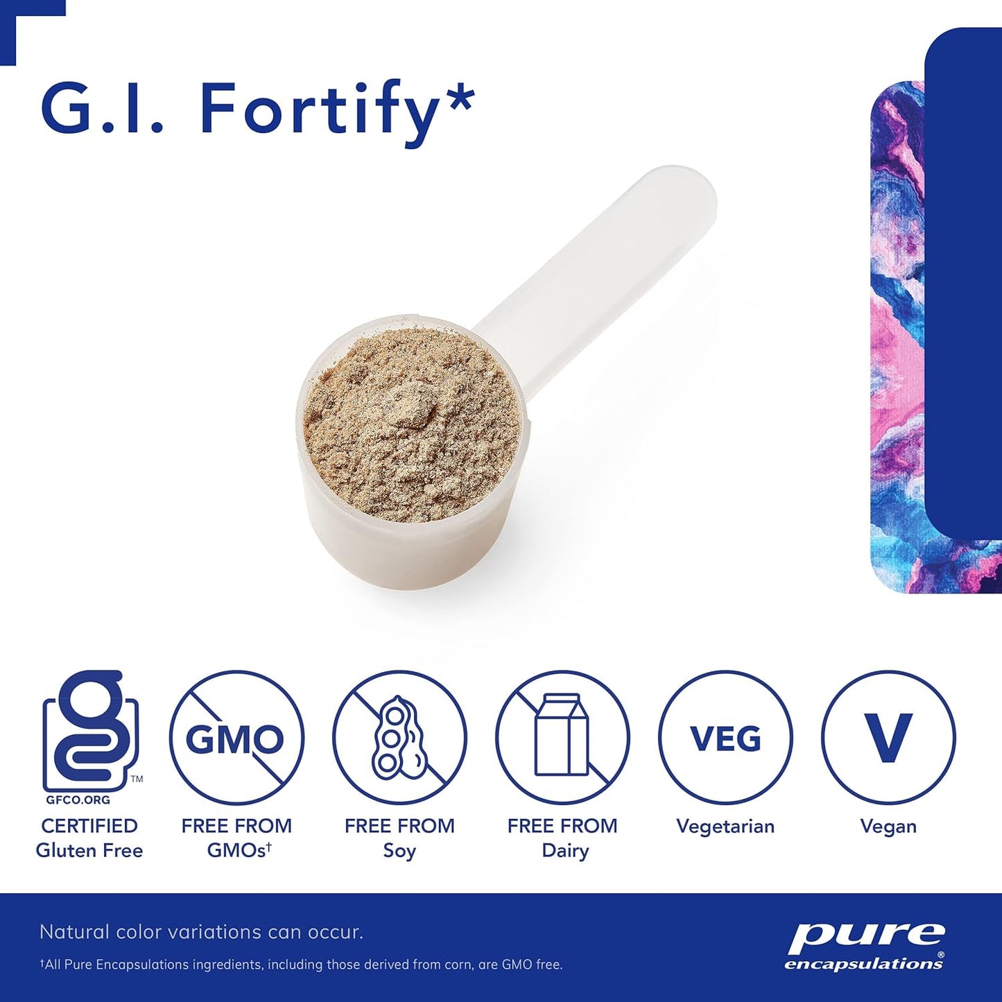 Pure Encapsulations G.I. Fortify with Slippery Elm Bark - 14.1 Oz - Supports G.I. Tract Health, Microflora Balance, and Detoxification