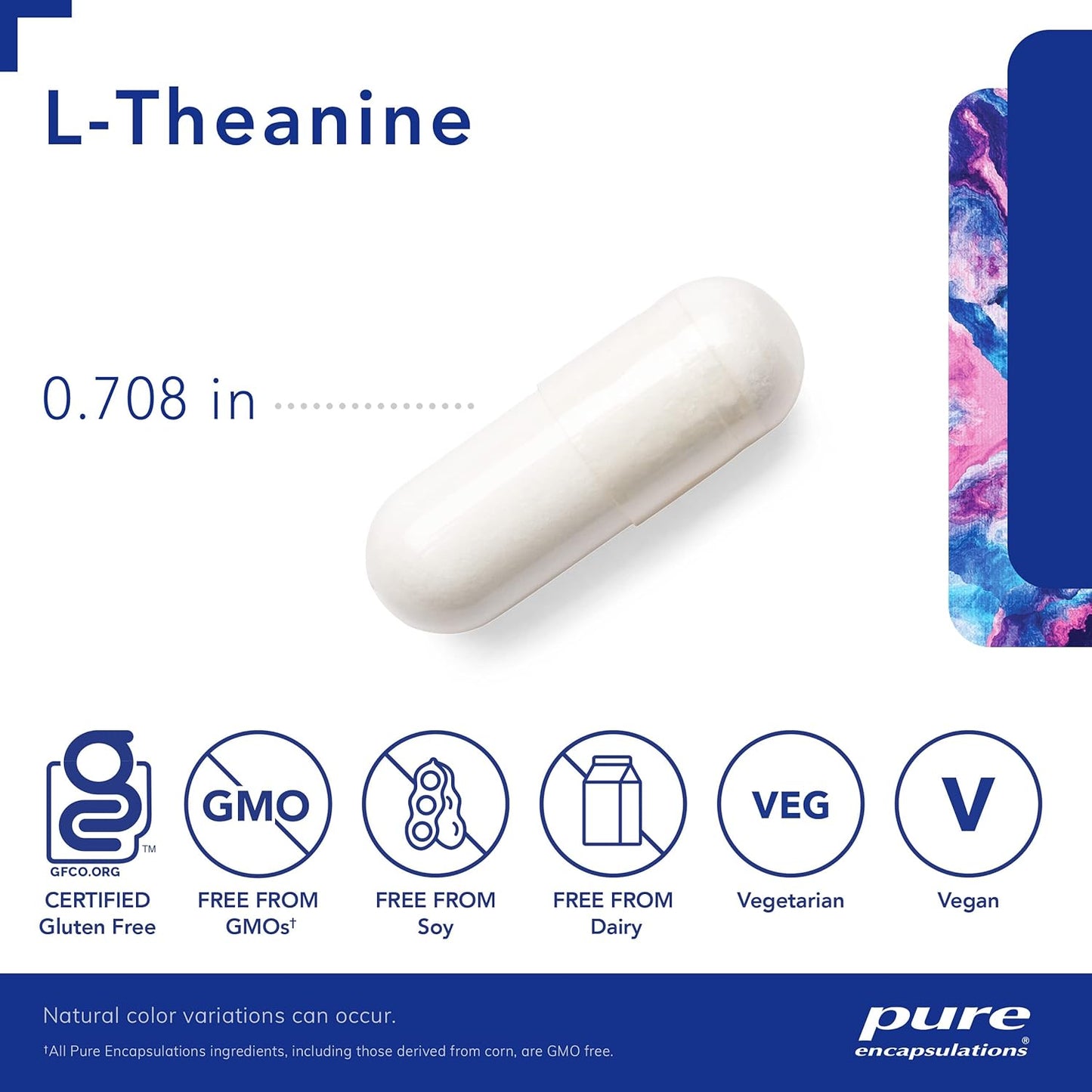 Pure Encapsulations L-Theanine Capsules - Amino Acid Supplement for Relaxation, Stress Relief & Nervous System Support