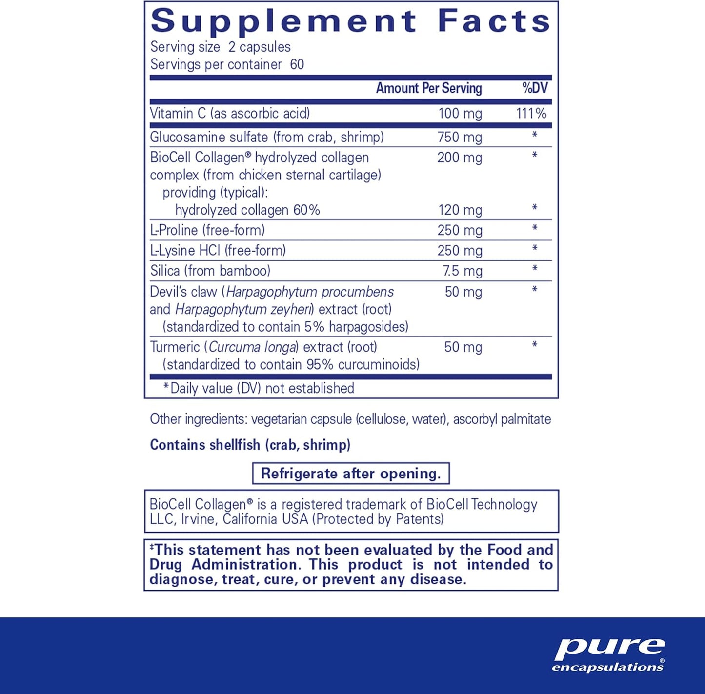 Pure Encapsulations Ligament Restore Dietary Supplement 120 Capsules - Supports Healthy Joints, Tendons, Ligaments
