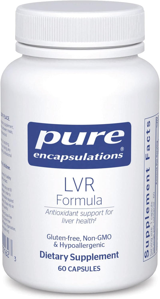 Pure Encapsulations LVR Formula | Liver Health Supplement with Antioxidant Support | 60 Capsules | Hypoallergenic