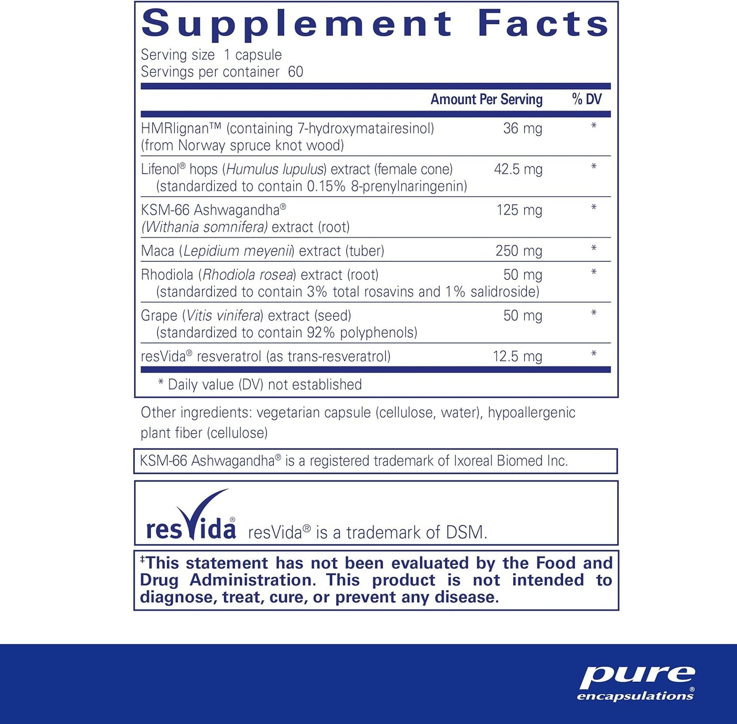 Pure Encapsulations MenoVive | Comprehensive Menopausal Health Support | 60 Capsules