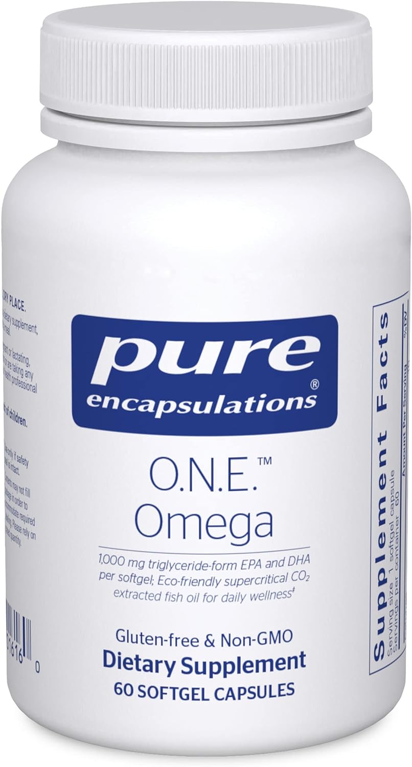 Pure Encapsulations O.N.E. Omega - Fish Oil Supplement for Heart, Joints, Skin, Eyes, and Cognition - 60 Softgel Capsules