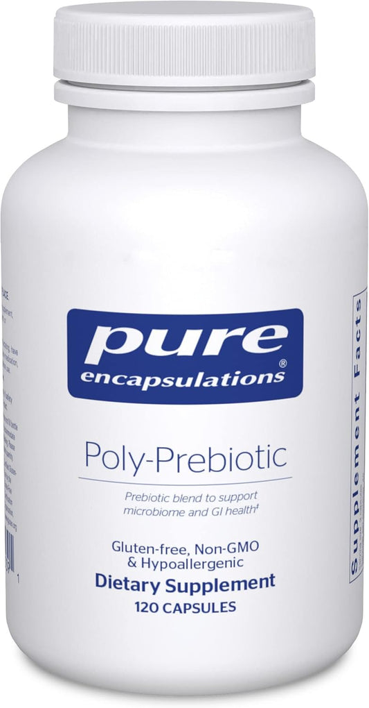 Pure Encapsulations Poly-Prebiotic Capsules for Gut Health and Microbiome Support - 120 Count