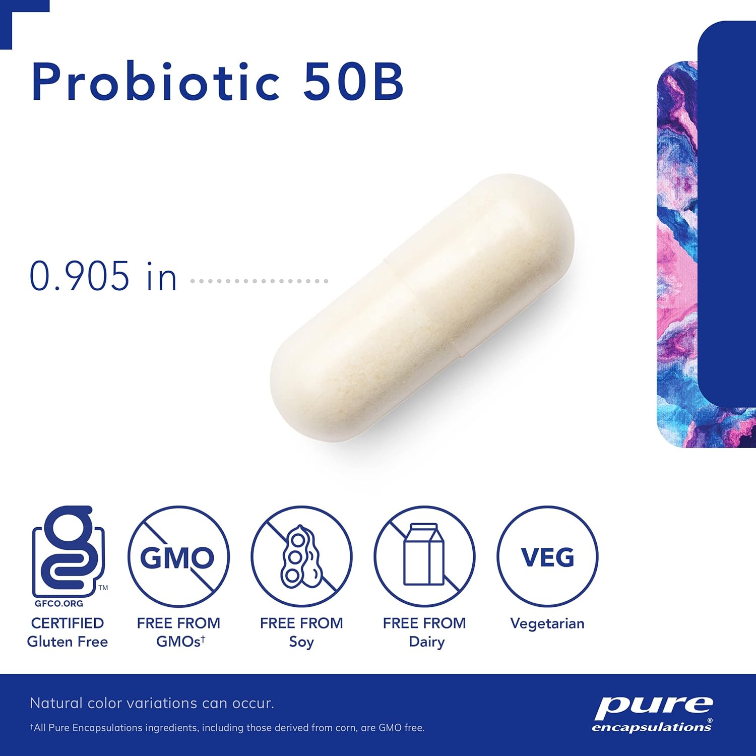 Pure Encapsulations Probiotic 50 Billion CFU for Digestive and Immune Support - Acid-Resistant, Non-GMO, Gluten Free - 60 Capsules