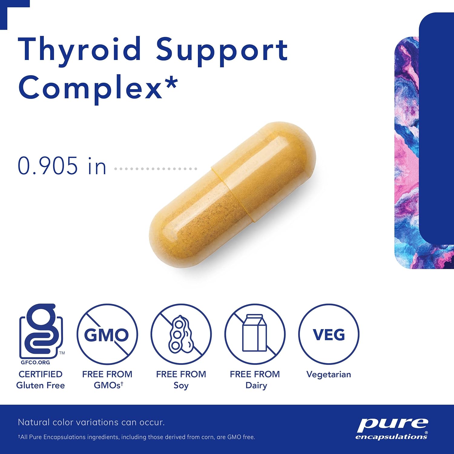 Pure Encapsulations Thyroid Support Complex with Ashwagandha & Iodine - 120 Capsules - Non-GMO & Vegetarian - Antioxidant Infusion for Thyroid Health