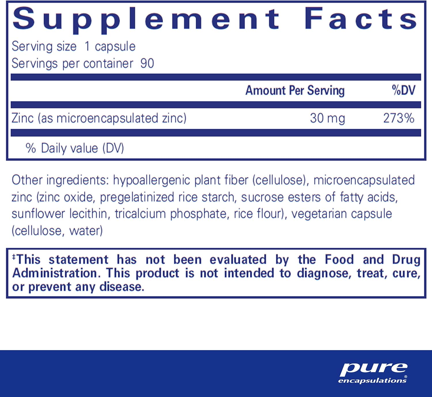 Pure Encapsulations UltraZin Zinc Capsules for Enhanced Absorption Mineral Support - Promotes Metabolism and Immune Health - 90 Count