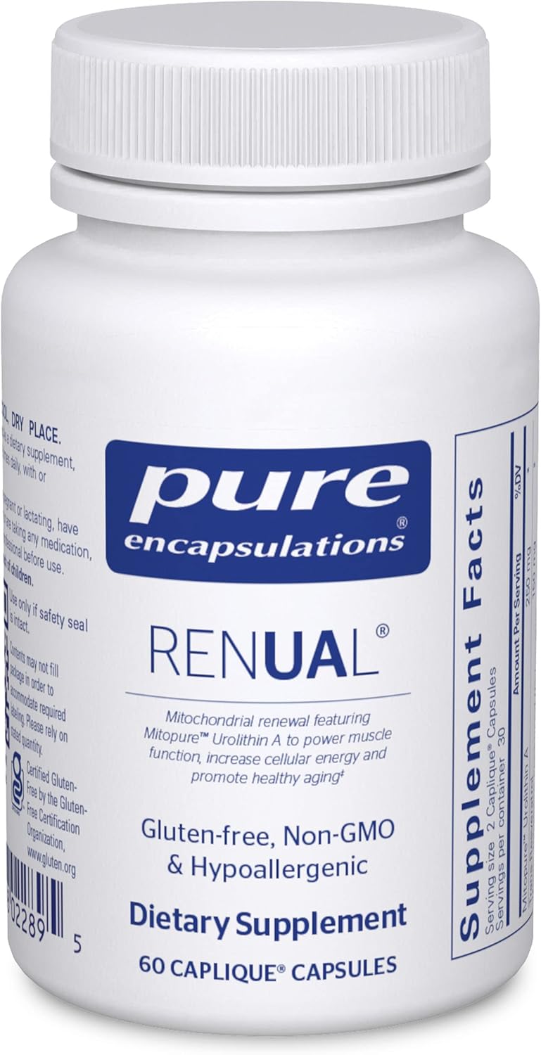 Pure Encapsulations Urolithin A Supplement for Muscle Function and Cellular Energy | 60 Caplique Capsules