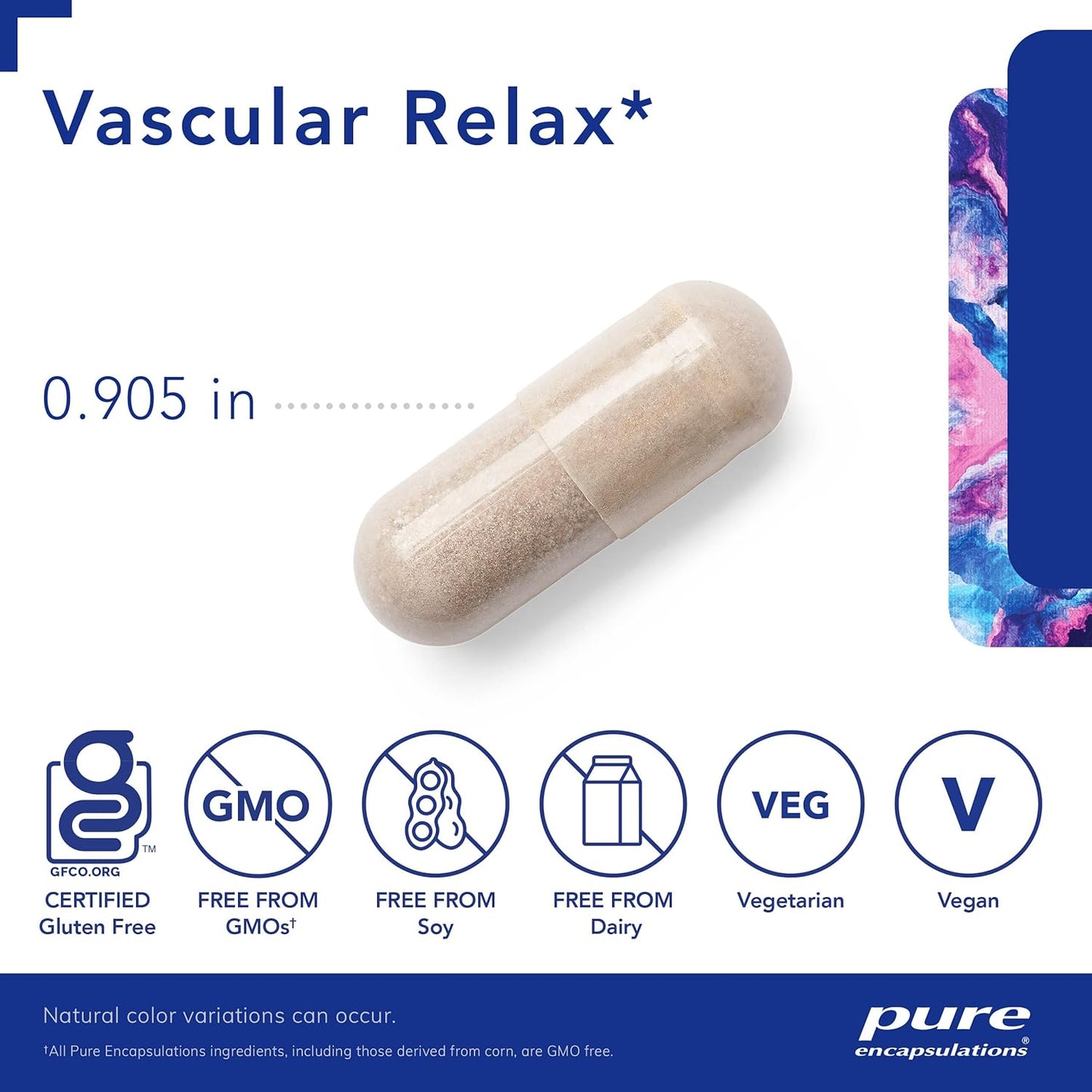 Pure Encapsulations Vascular Relax Supplement for Circulatory Health - 120 Capsules