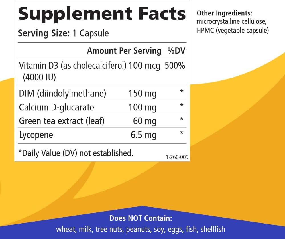 Pure Essence Labs Breast D - Natural Supplement for Hormonal Balance, Menopause Support, Acne - 30 Capsules