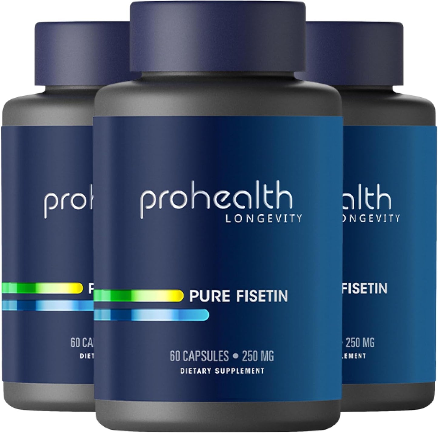Pure Fisetin Capsules 750mg - Natural Supplement for High Dose Use - Triple Tested for Potency - GMP Certified (180 Capsules)
