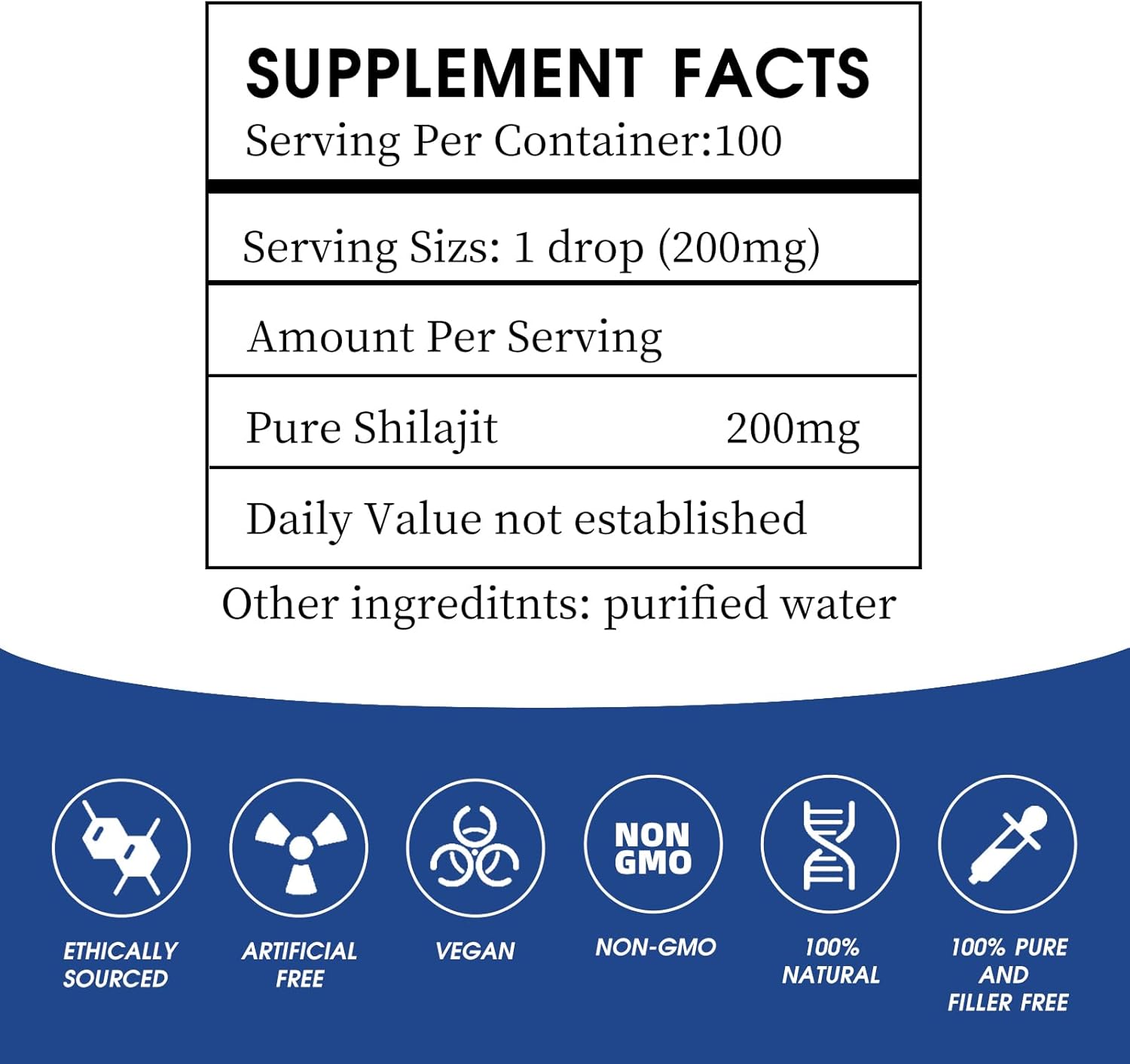 Pure Golden Grade Himalayan Shilajit Resin - Natural Energy Boost & Immune Support | 85+ Trace Minerals | Lab Tested | 20g, 100 Servings