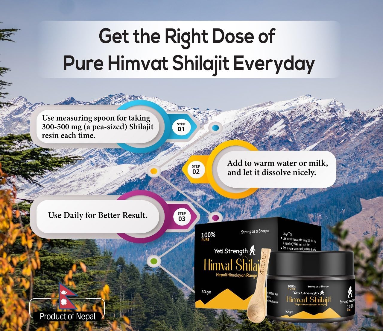 Pure Himalayan Organic Shilajit Resin: Natural Supplement with Trace Minerals - 30 Grams