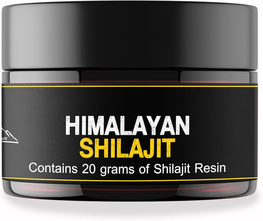 Pure Himalayan Shilajit Resin - Natural and Potent Supplement for Men and Women | 20g with Measuring Spoon | Third Party Tested | 60 Days Sun Dried