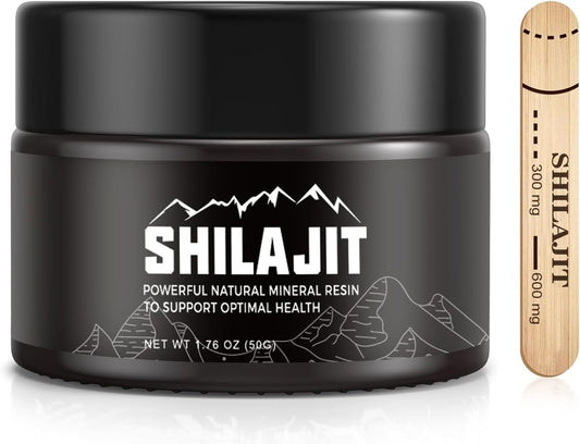 Pure Himalayan Shilajit Resin for Kids, 100% Supplement for Energy & Strength - 600mg, 50g