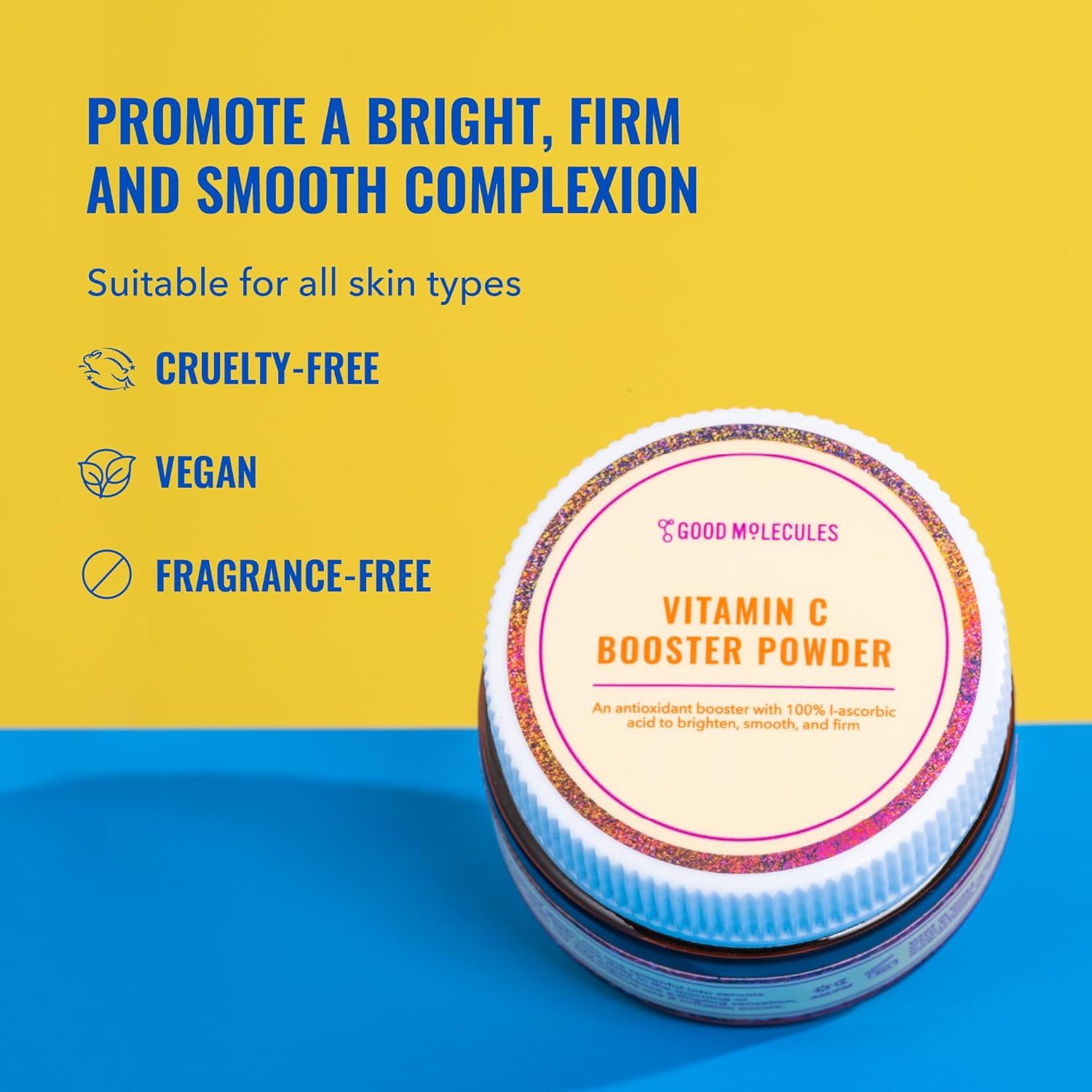 Pure L-Ascorbic Acid Vitamin C Booster Powder for Firm Skin - Collagen Boosting Anti-Aging Skincare