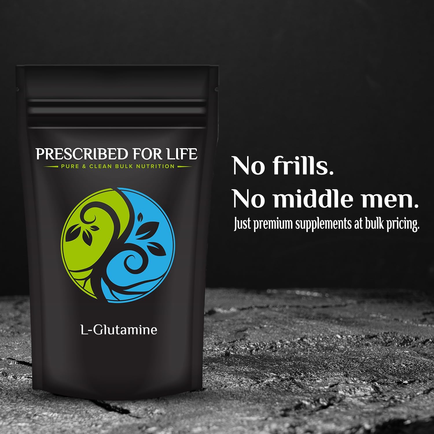 Pure L Glutamine Powder - 10kg (22lb) Amino Acid Supplement for Gut Health & Muscle Recovery - Gluten Free, Vegan, Kosher, Non GMO - By Prescribed For Life