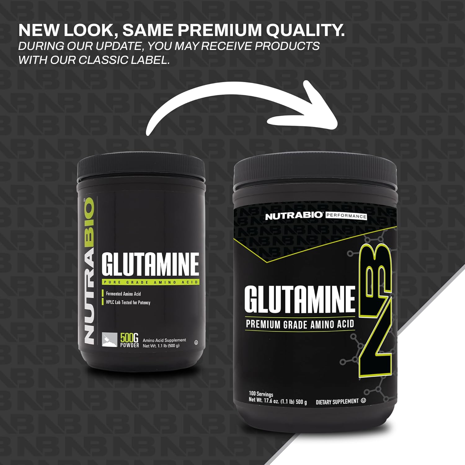 Pure L-Glutamine Powder Supplement - 500 Grams - Ideal for Muscle Recovery - No Additives, Fillers, or Excipients - Amino Acid Formula by NutraBio
