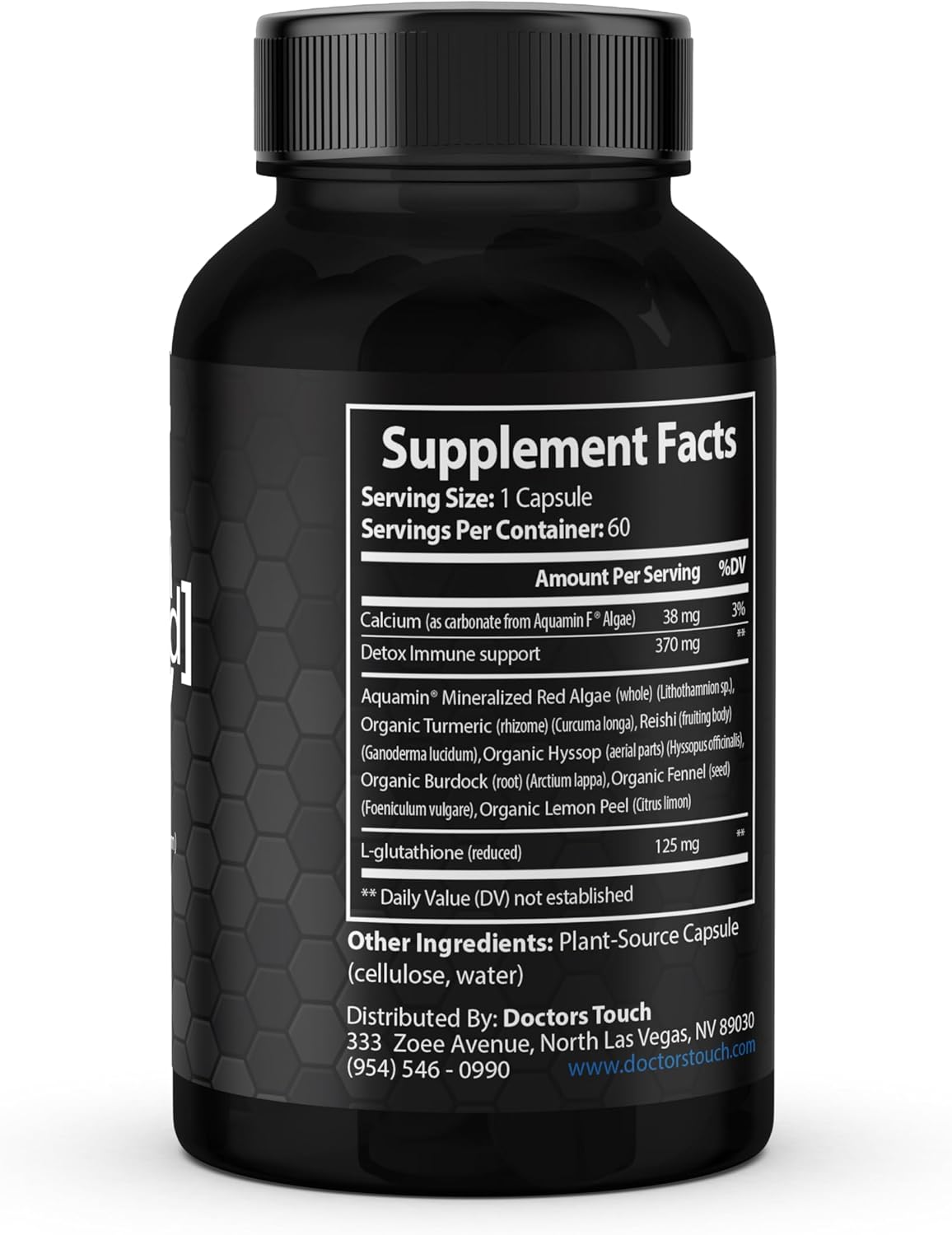 Pure Maximum Absorption Liposomal Glutathione Supplement for Energy, Brain Support, and Skin Health - Easy-to-Swallow Capsules by Doctor's Touch