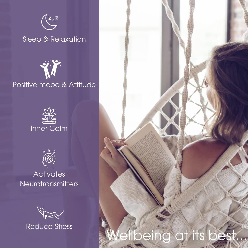 Pure Micronutrients 5-HTP Plus GABA Supplement - Natural Sleep Aid & Stress Relief - 60 Vegetarian Capsules