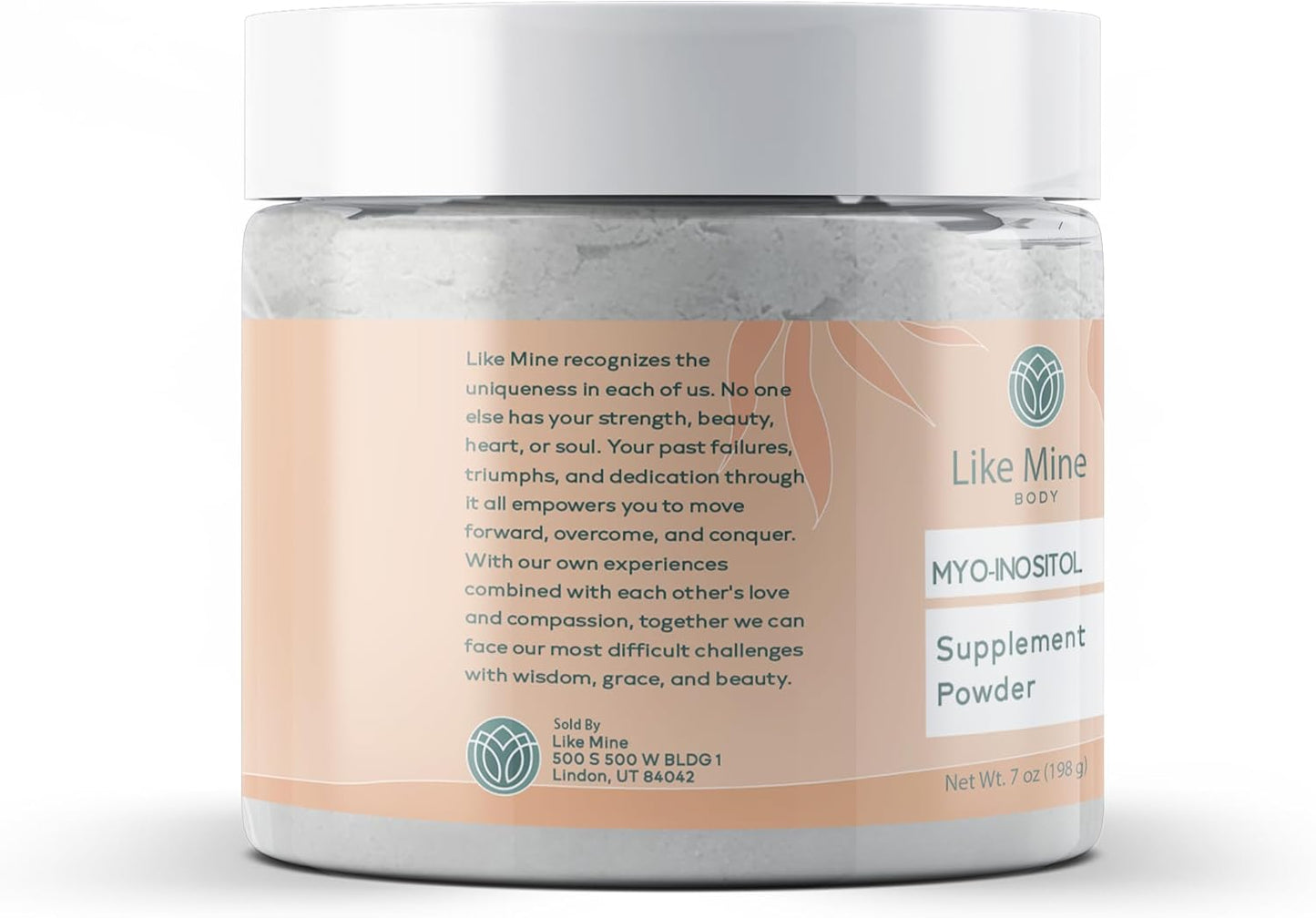 Pure Myo-Inositol Powder (7 oz) - Vitamin B8 Supplement, Single Ingredient with No Fillers - Additive-Free Formula