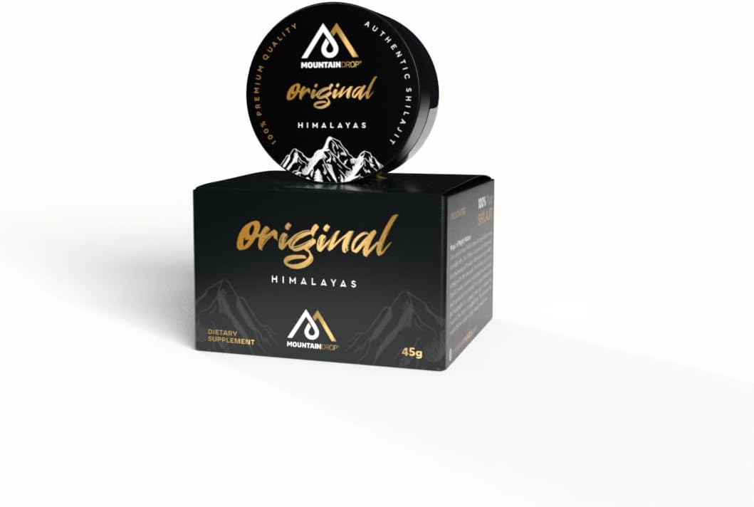 Pure Natural Shilajit from Himalayas - Hand Harvested, 45g with Fulvic & Humic Acid