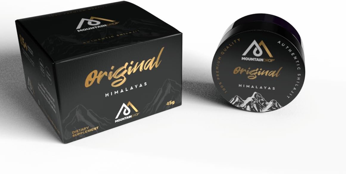 Pure Natural Shilajit from Himalayas - Hand Harvested, 45g with Fulvic & Humic Acid