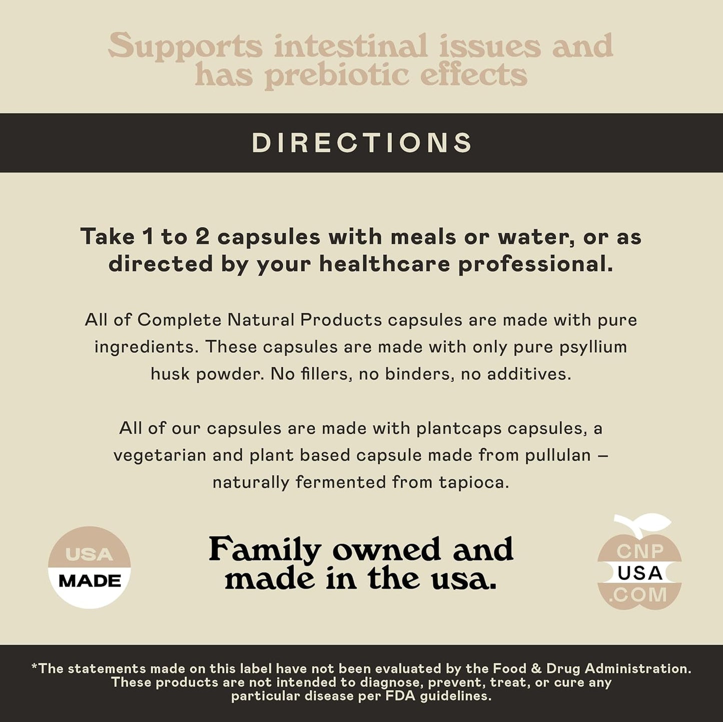 Pure Natural Whole Psyllium Husk Powder Capsules - 660mg Capsules for Fiber & Colon Cleanse