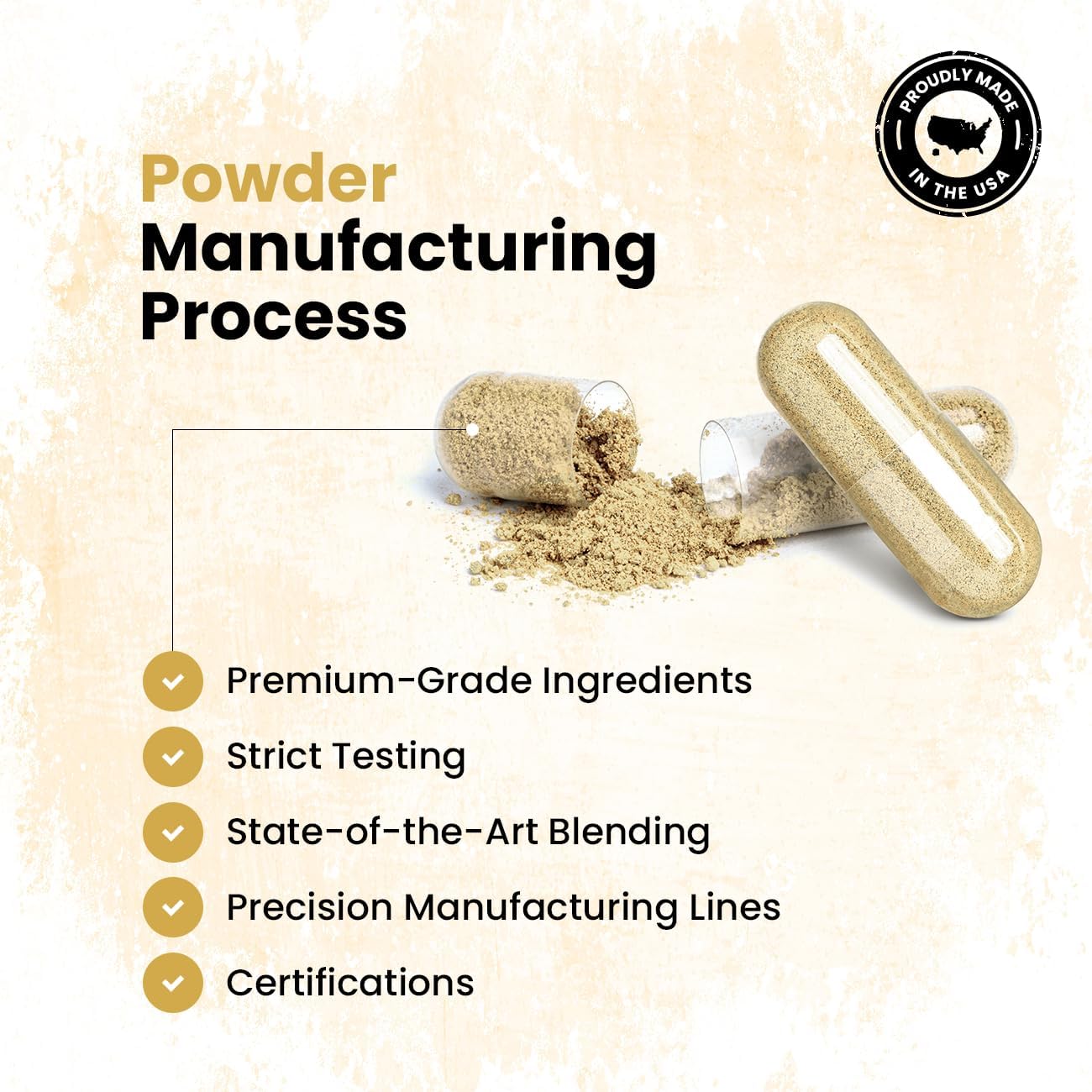 Pure Nature Made Ashwagandha Capsules with Black Pepper - 60 Capsules, 655mg per Serving, Boost Energy & Immunity, Root Extract Complex, for Men & Women, Third-Party Tested