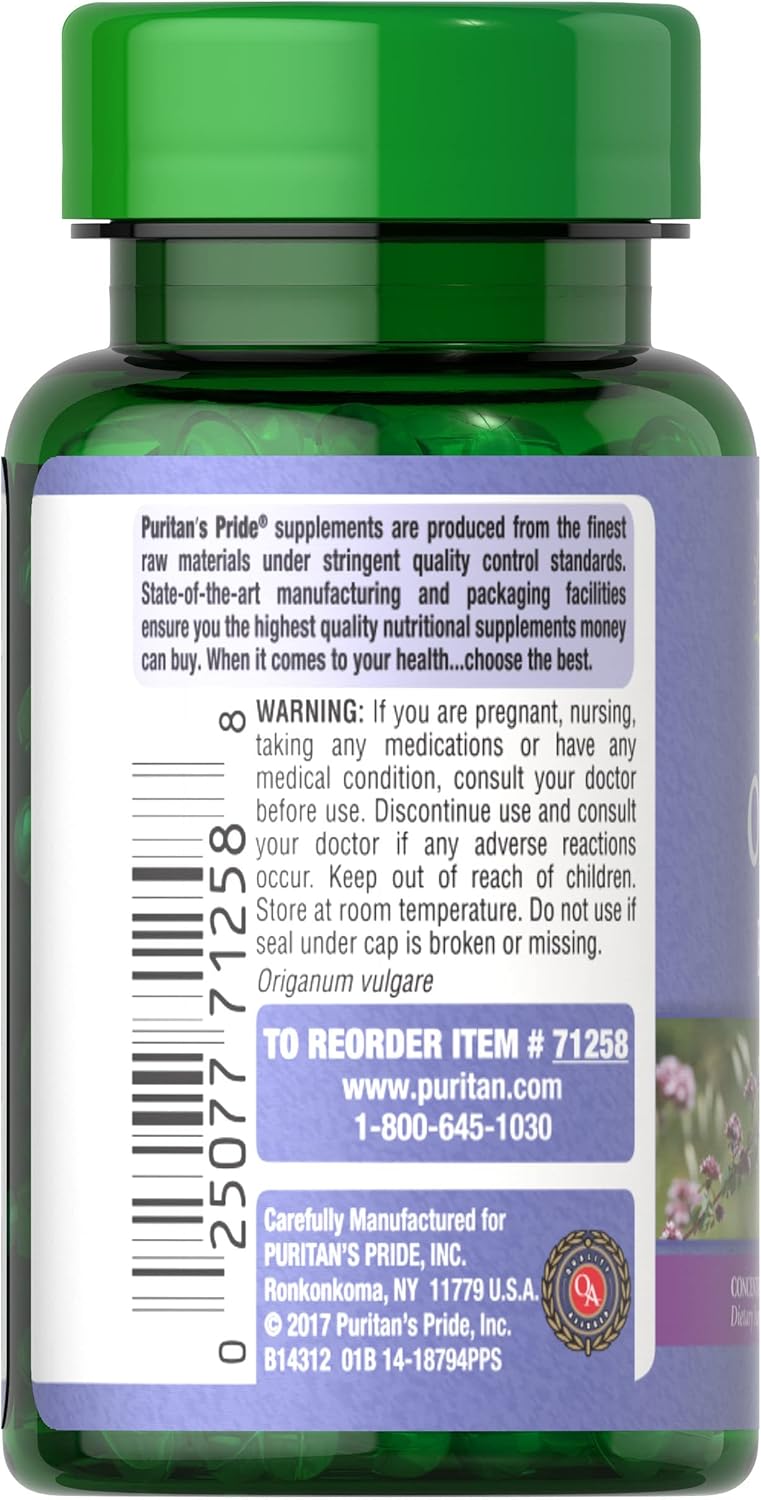 Pure Oil of Oregano Extract Capsules - Twin Pack with 360 Count