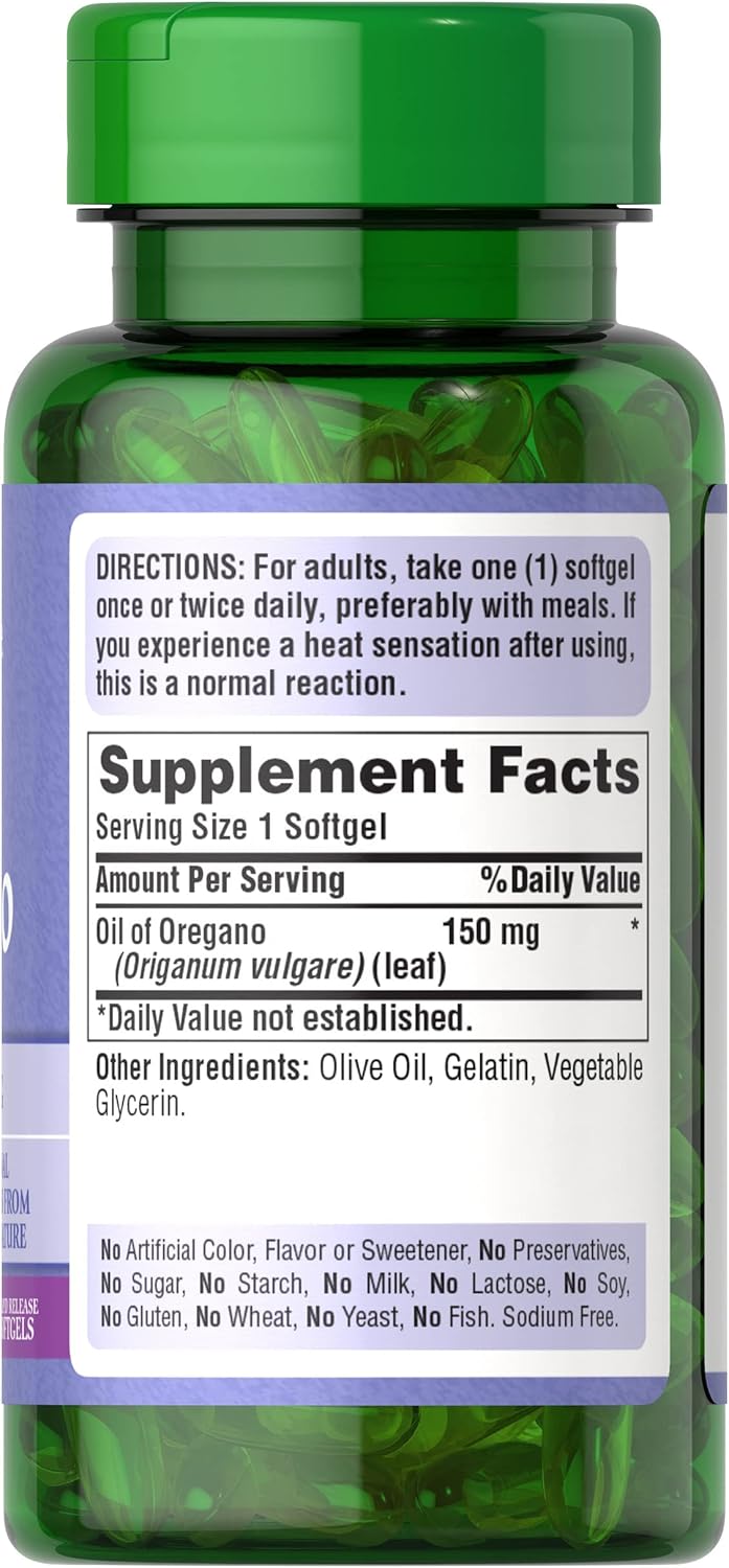 Pure Oil of Oregano Extract Capsules - Twin Pack with 360 Count