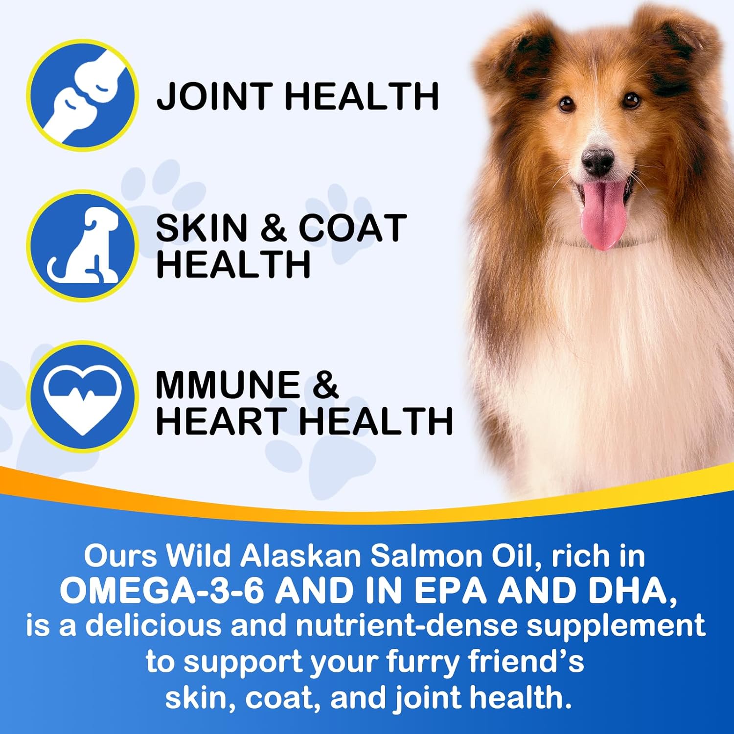 Pure Omega 3 Fish Oil Supplement for Pets, Supports Healthy Skin & Coat, Reduces Shedding, Allergies, and Joint Pain - 120 Capsules