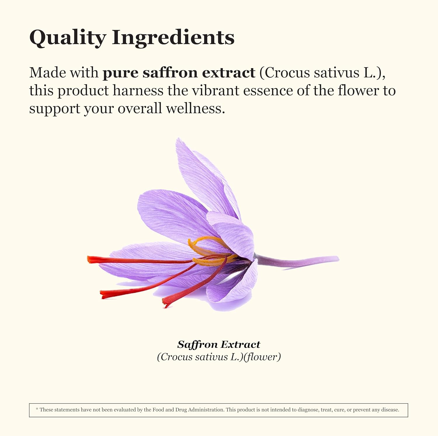 Pure Saffron Extract 88.5mg Capsules - Vegan & Non-GMO - Mood, Energy, Vision Support - 60 Veg Caps