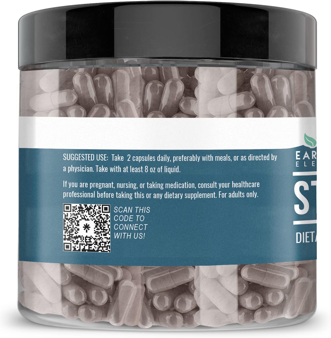 Pure & Undiluted Earthborn Elements St. John’s Wort Capsules - 200 Count, No Additives Included