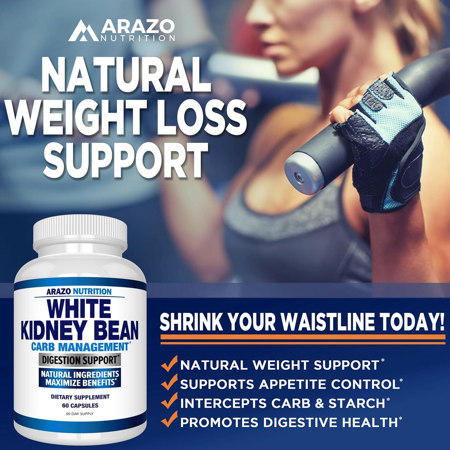 Pure White Kidney Bean Extract - Effective Carb Blocker and Fat Absorber for Weight Management - Stop Carb Absorption