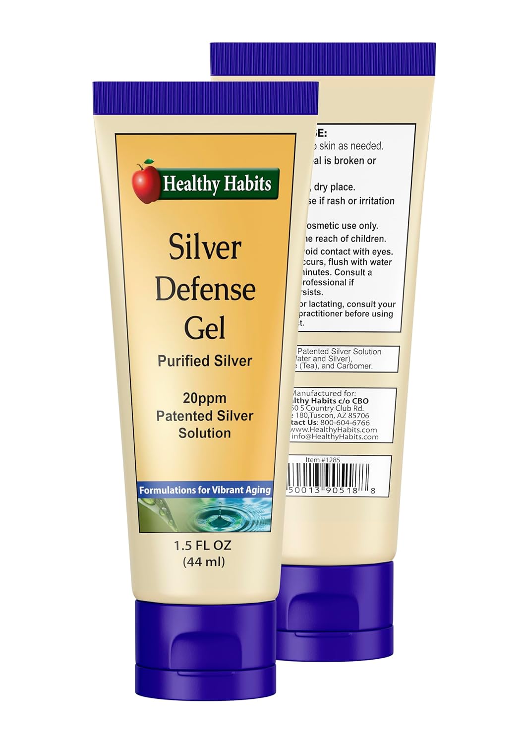 Purified Topical Colloidal Silver Gel with Nano Technology for Boosting Immune Health