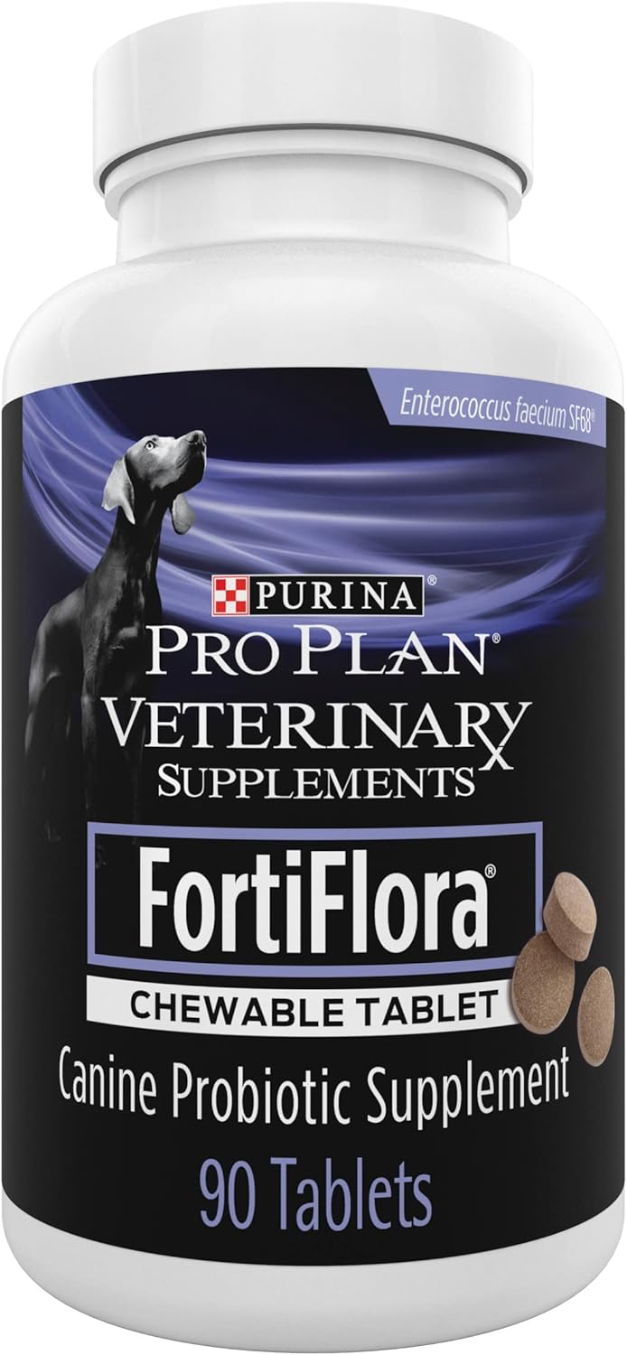 Purina Pro Plan Veterinary Diets FortiFlora Chewable Dog Probiotic Supplement - 90 Tablets