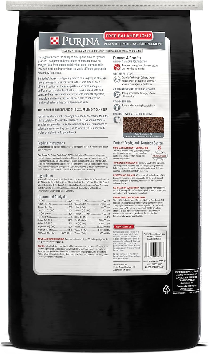 Purina Waggin' Train Free Balance 12-12 Supplement for Animals - 25lb Size