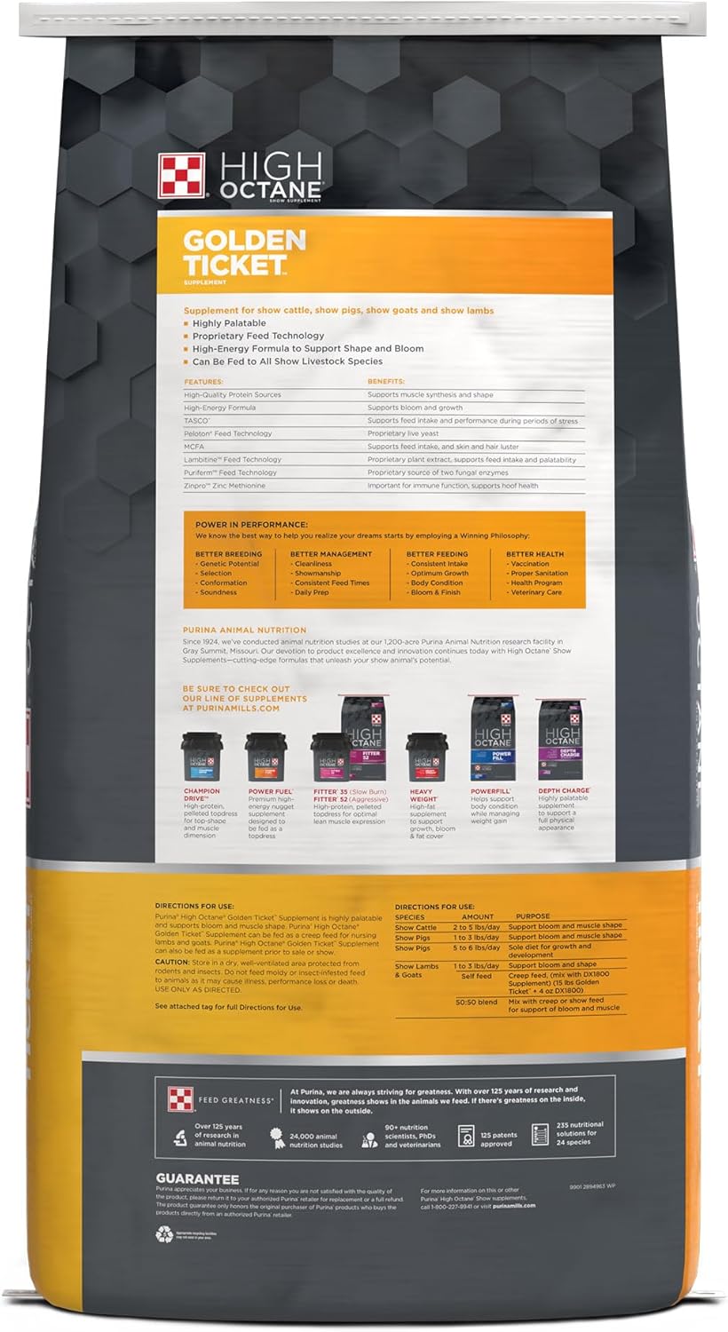 Purina Waggin' Train High Octane Golden Ticket 40lb Bag - 40 Pound Pack