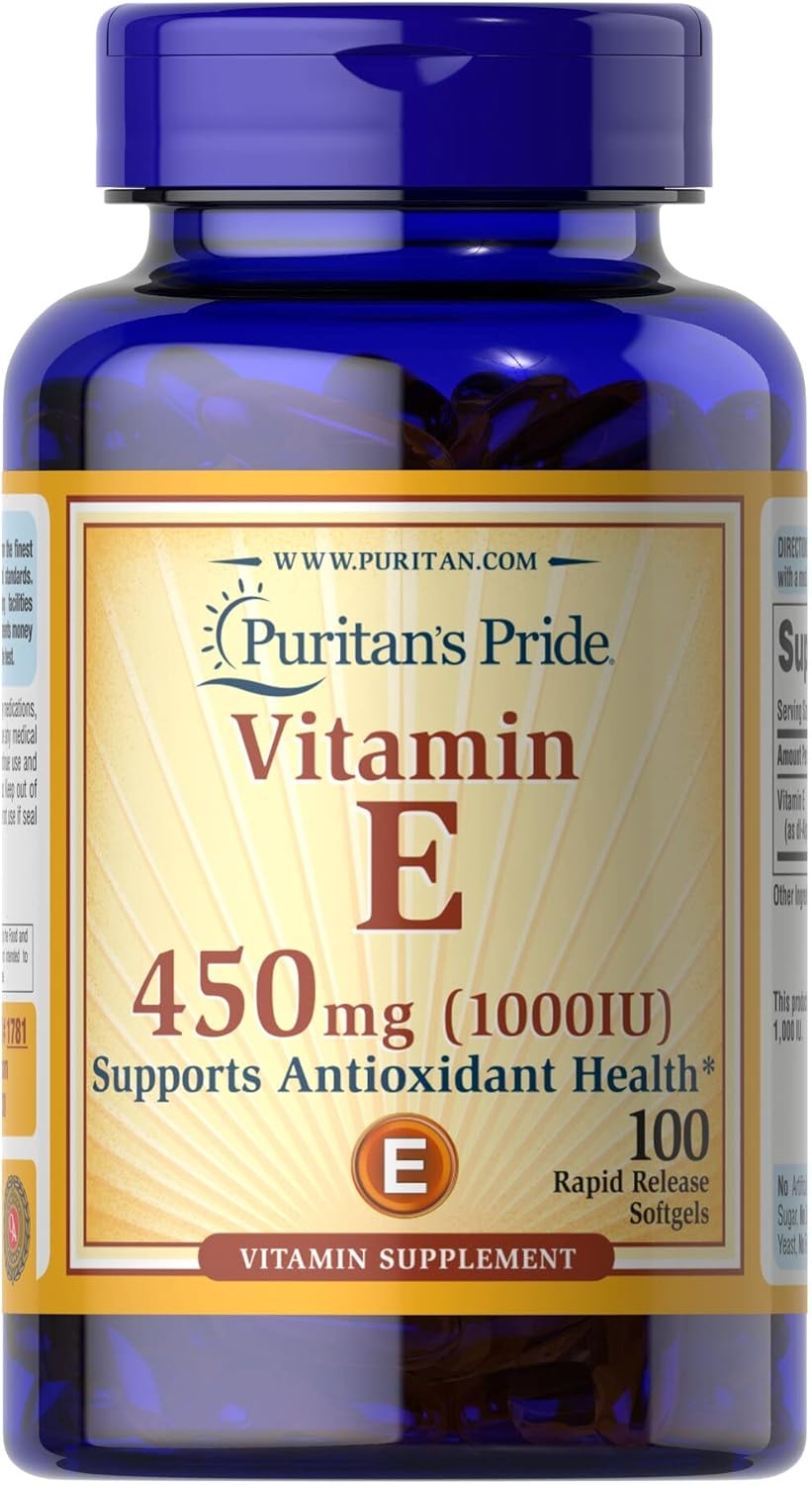 Puritan's Pride Vitamin E 450 Mg Capsules - Immune Support - 100 Count