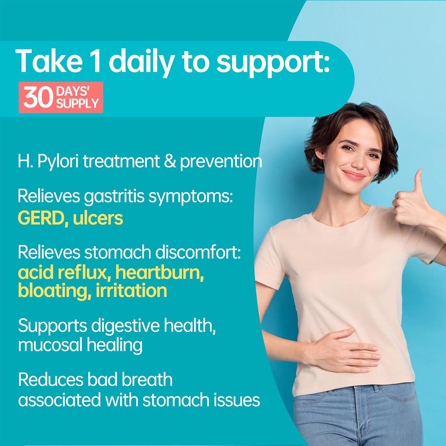 purmeo Non-Chemical TGN Fish Oil Omega 3 Supplement with Pylopass Probiotics for H Pylori Treatment