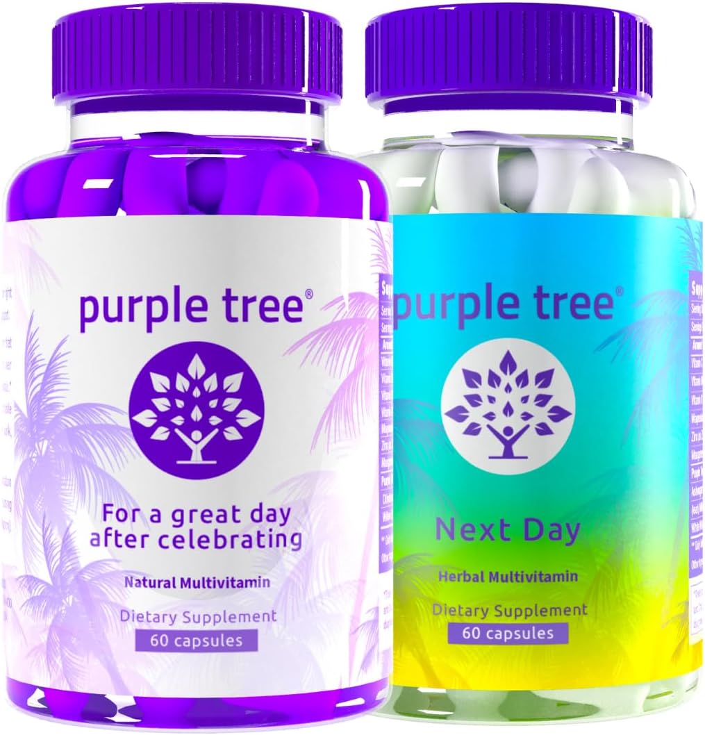 purple tree® Celebration Recovery Bundle: 120 Pills for Next Day Wellness | Post-Party Vitamin Combo