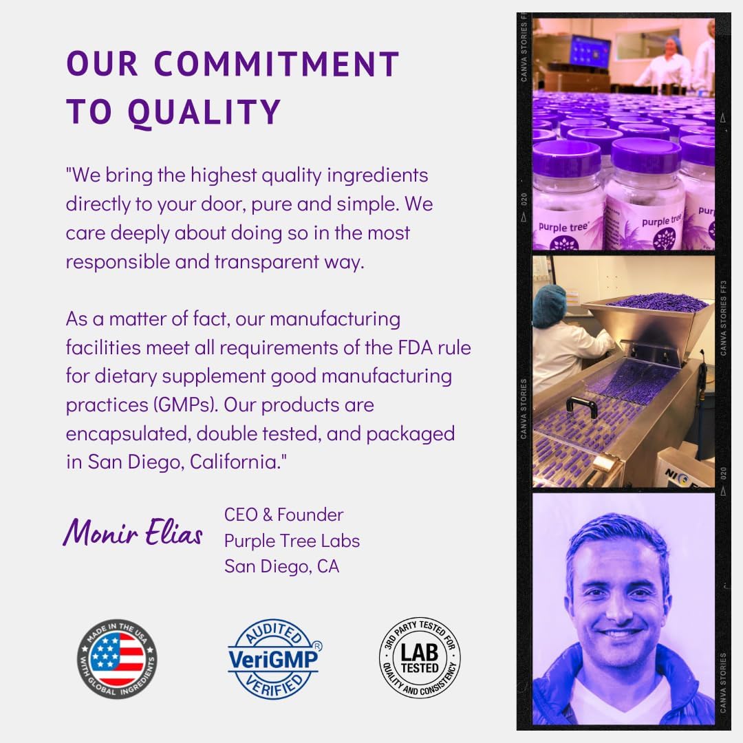 Purple Tree Liver Support & Cleanse Supplement with Milk Thistle, Dandelion Root, Artichoke Leaf, DHM, Vitamins - 60 Veggie Pills for Happy Liver