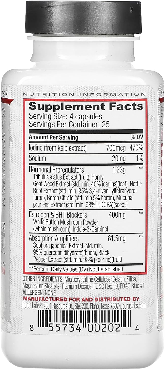 Purus Labs Recycle Hormone Support Supplement, 100 Capsules