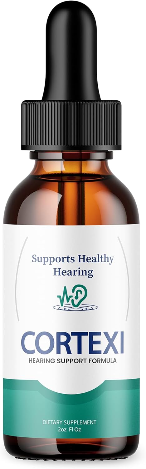 Purvia Cortexi Tinnitus Treatment Drops with Chromium, Grape Seed, Astragalus, Maca Root - Hearing Support Supplement for Ringing Ears