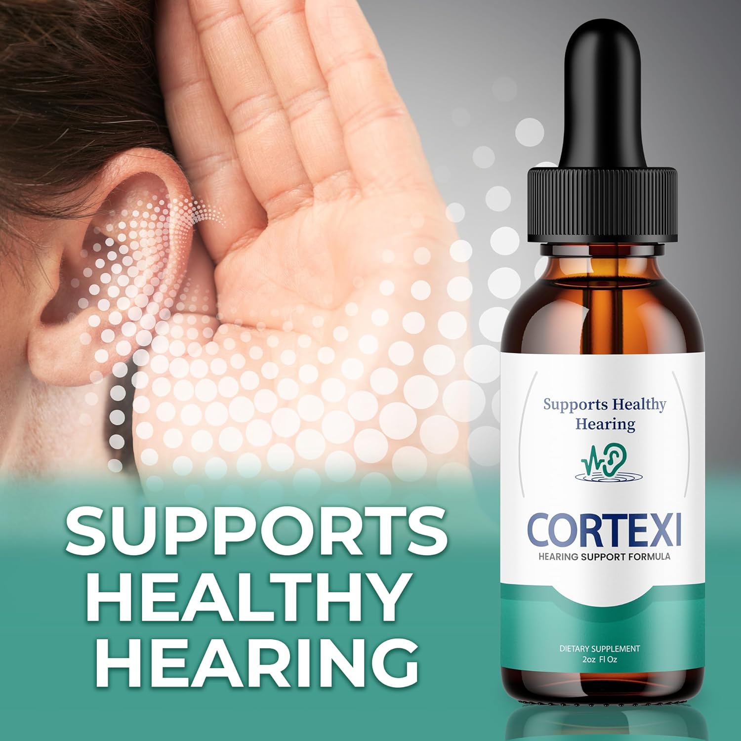 Purvia Cortexi Tinnitus Treatment Drops with Chromium, Grape Seed, Astragalus, Maca Root - Hearing Support Supplement for Ringing Ears