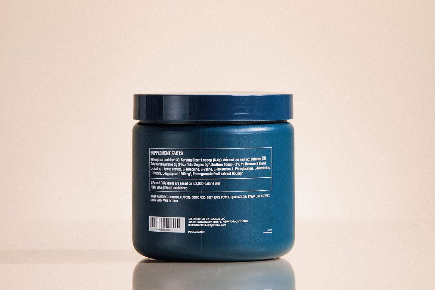 Pvolve Recover 9: Muscle Soreness Reduction with Essential Amino Acids and Pomegranate Extract