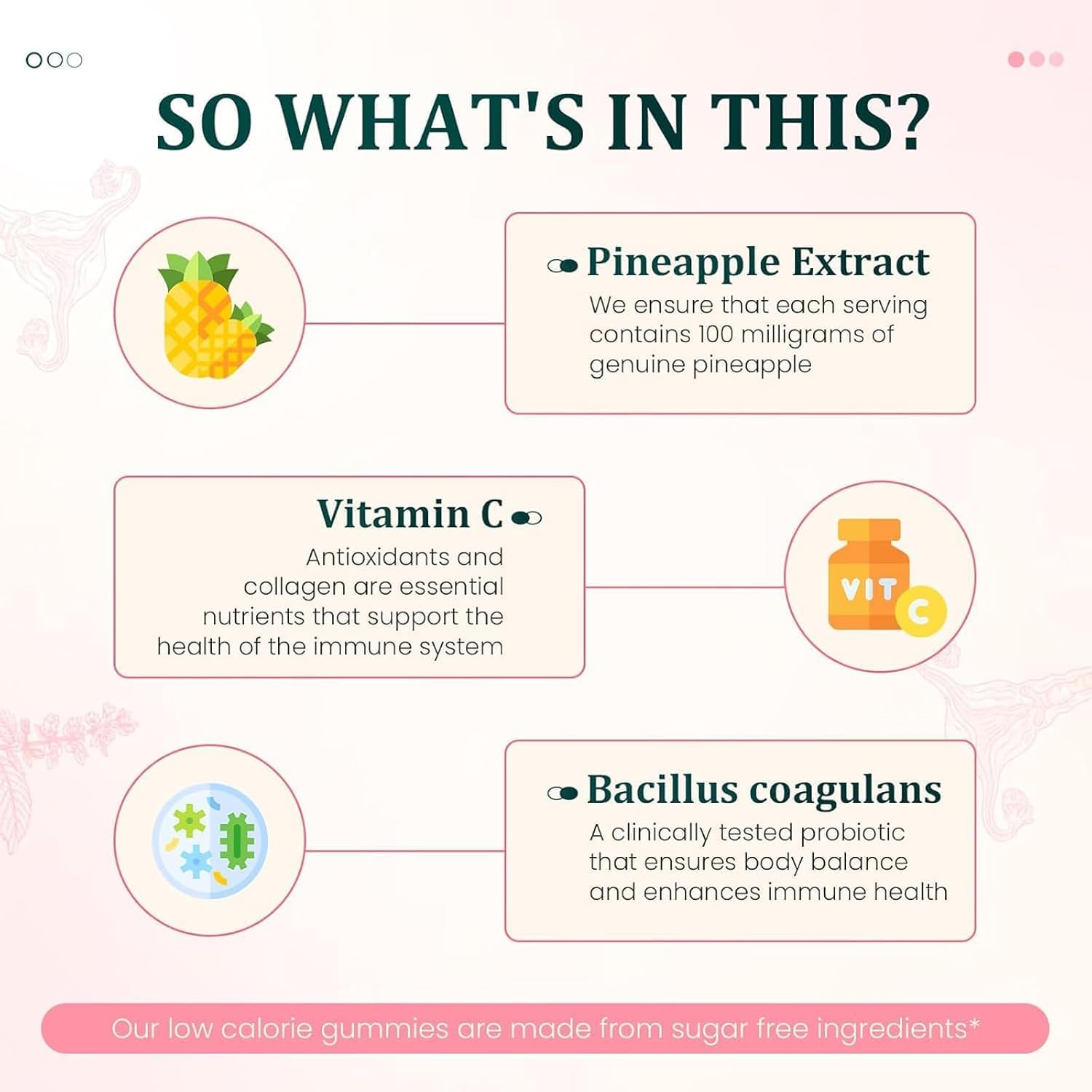 Qiyvipo Hawaiian Pineapple Feminine Balance Gummies for Women - Vegan & Gluten-Free pH & Immune Support (1)