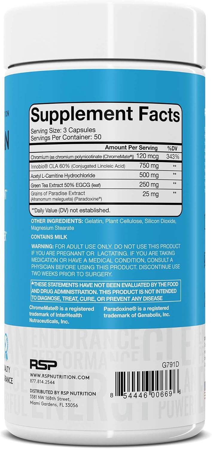 QuadraLean by RSP Nutrition - Stimulant-Free Weight Management Supplement with Metabolism Boosters, Energy Enhancers, and Appetite Support - Non-Stim Formula with CLA, L-Carnitine, and Green Tea Extract - 50 Servings